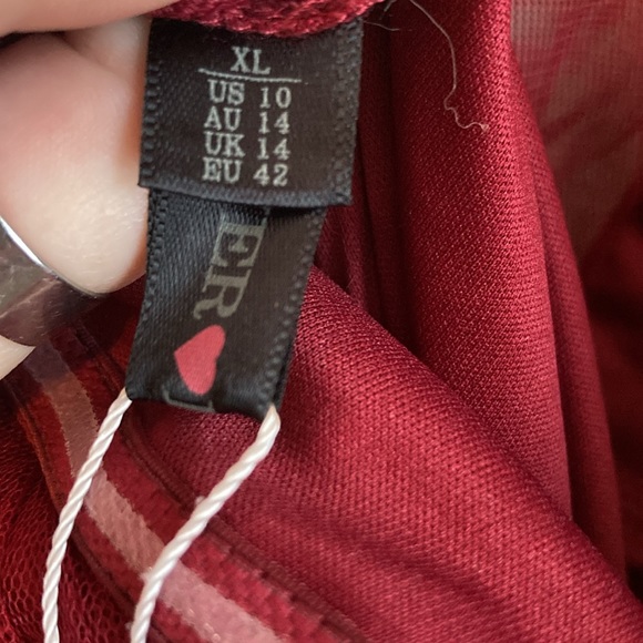 Ever Pretty maroon red bridesmaid dress - Picture 11 of 13